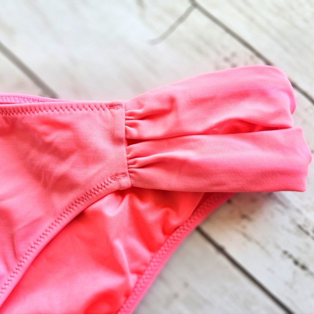 Victoria's Secret PINK Soft Bikini Bottoms Strappy Cut Out on Hips Size Medium - Picture 3 of 5